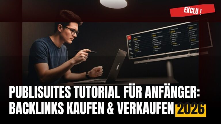 Publisuites Tutorial für Anfänger: Backlinks kaufen & verkaufen 2026 Publisuites Tutorial für Anfänger: Backlinks kaufen & verkaufen 2026