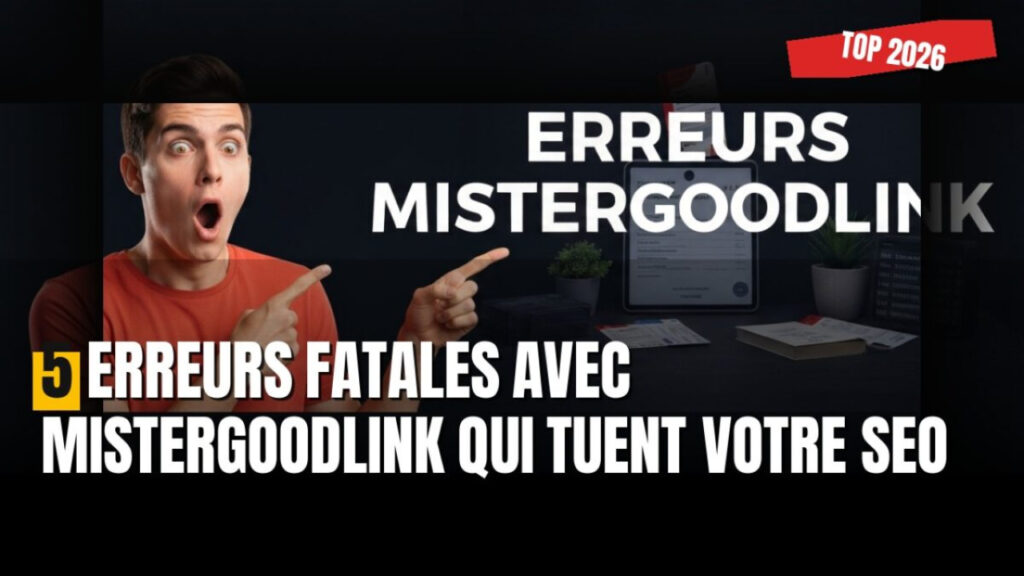 Mistergoodlink : 5 erreurs fatales qui sabotent votre SEO